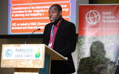 Sama Boundjouw presents on Togo's NAP process and participation in the Network