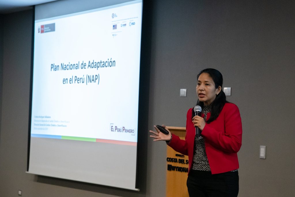 Cristina Rodríguez, director of Adaptation to Climate Change, MINAM
