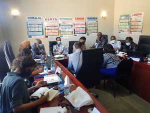 Participants of the Peer Learning Event on Monitoring, Evaluation and Learning in Gaborone, Botswana