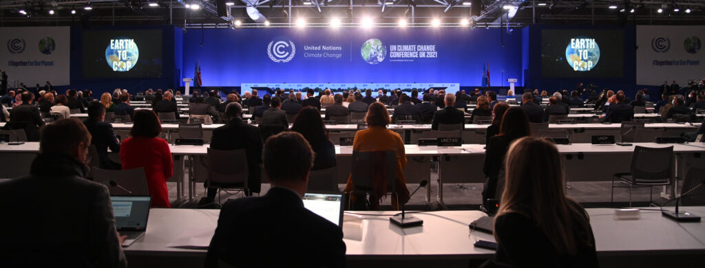 Earth to COP video at the Opening Ceremony for Cop26 at the SEC, Glasgow. Photograph: Karwai Tang/ UK Government