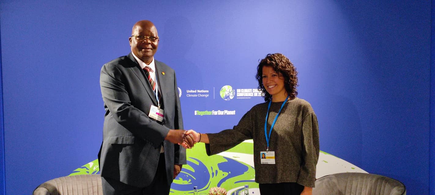 Hammill and Minister of Environment, Green Economy, and Climate Change of Burkina Faso, Siméon Sawadogo, discussed how the NAP Global Network can continue supporting Burkina Faso’s NAP process at COP 26. Photo from Siméon Sawadogo's Facebook.